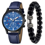 Men's Watch Fashion Quartz Watch Bracelet Set