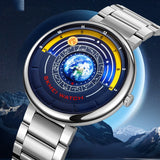 Quartz Watch Trendy Cool Blue Starry Dial