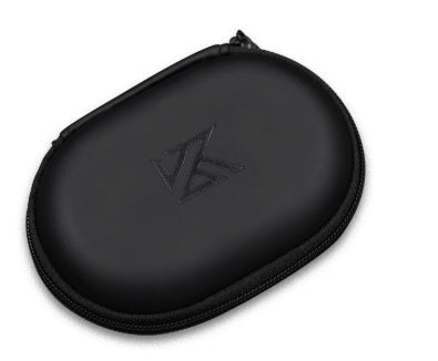 Earphone Oval Portable Leather Storage Bag