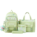 Backpack Primary School Girls Schoolbag Women's Four-piece Set