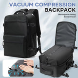 A Comfortable And Durable Backpack With A Vacuum Pump Compression Custom Logo Zipper Seal