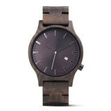 Wood Quartz Pointer Watch Men
