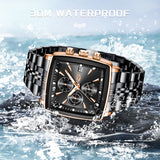 Business Personality Large Dial Square Watch Men