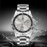 Quartz Luminous Waterproof Stainless Steel Strap Watch
