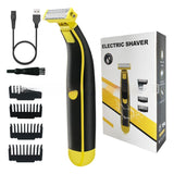 Men's Shaver USB Charging Fully Washable Shaver Leg Hair Facial Electric Shaver