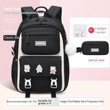 Girls' Waterproof Backpack Wear-resistant Large Capacity