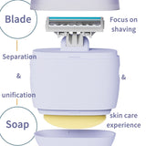 Portable Shaver Men's Manual Shaver 4 Layer Blade