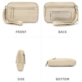 Waterproof Quilted Handbag Women's Transparent Deck