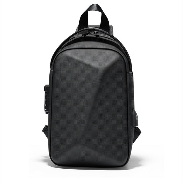 Compatible with Apple, Rowe New Design Crossbody Bag For Men Fit for 10.2 Inch iPad Waterproof Anti-thief Shoulder Bag USB Charging Sling Chest Bags