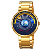 Quartz Watch Trendy Cool Blue Starry Dial