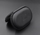 Earphone Oval Portable Leather Storage Bag