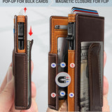 Portable And Versatile Large Capacity Aluminum Box Card Holder