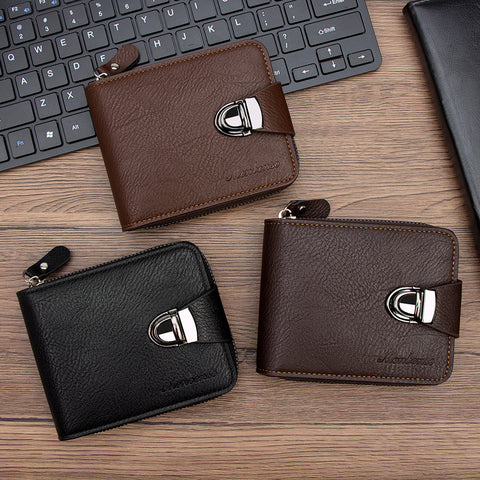 Multifunctional Multiple Card Slots Zipper Handheld Coin Purse