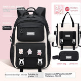 Girls' Waterproof Backpack Wear-resistant Large Capacity