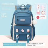 Girls' Waterproof Backpack Wear-resistant Large Capacity