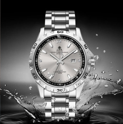 Quartz Luminous Waterproof Stainless Steel Strap Watch