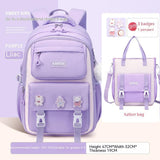 Girls' Waterproof Backpack Wear-resistant Large Capacity