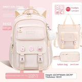 Girls' Waterproof Backpack Wear-resistant Large Capacity