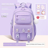 Girls' Waterproof Backpack Wear-resistant Large Capacity
