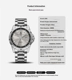 Quartz Luminous Waterproof Stainless Steel Strap Watch