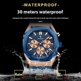 Multifunctional Six-pin Calendar Men's Watch Large Dial