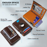 Portable And Versatile Large Capacity Aluminum Box Card Holder