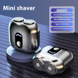 Small Shaver Electric Double Head Travel Portable Shaver